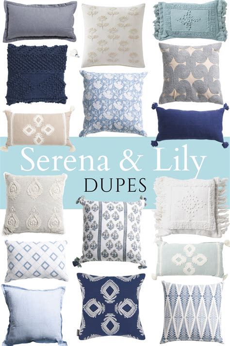 serena and lily pillow cover dupes